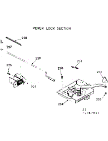 Power Lock Section parts for Kenmore Range 103.9367613 (1039367613, 103 9367613) from AppliancePartsPros.com