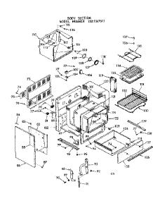 Body Section parts for Kenmore Range 103.9367613 (1039367613, 103 9367613) from AppliancePartsPros.com