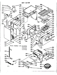 Body Section parts for Kenmore Range 103.7147062 (1037147062, 103 7147062) from AppliancePartsPros.com