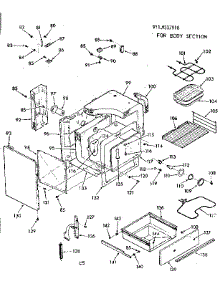 Body Section parts for Kenmore Range 911.9337910 (9119337910, 911 9337910) from AppliancePartsPros.com