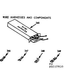 Wire Harnesses And Components parts for Kenmore Range 911.9337910 (9119337910, 911 9337910) from AppliancePartsPros.com