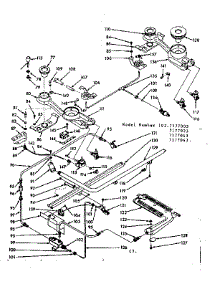 Burner Section parts for Kenmore Range 103.7177063 (1037177063, 103 7177063) from AppliancePartsPros.com