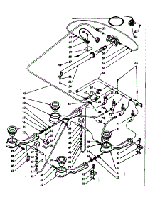 Burner Section parts for Kenmore Range 103.7706740 (1037706740, 103 7706740) from AppliancePartsPros.com