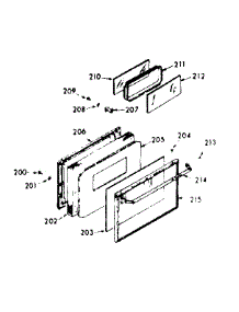 Lower Oven Door Section parts for Kenmore Range 103.7867321 (1037867321, 103 7867321) from AppliancePartsPros.com