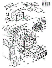 Lower Body Section parts for Kenmore Range 103.9877240 (1039877240, 103 9877240) from AppliancePartsPros.com