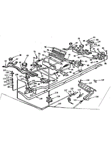 Burner Section parts for Kenmore Range 103.258060 (103258060, 103 258060) from AppliancePartsPros.com