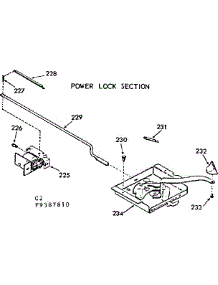 Power Lock Section parts for Kenmore Range 103.9387811 (1039387811, 103 9387811) from AppliancePartsPros.com