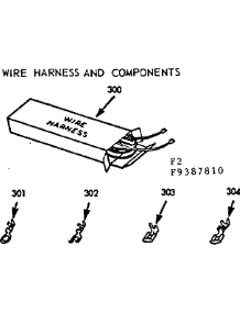 Wire Harness And Components parts for Kenmore Range 103.9387811 (1039387811, 103 9387811) from AppliancePartsPros.com