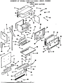 Upper Oven Section parts for Kenmore Range 911.7858310 (9117858310, 911 7858310) from AppliancePartsPros.com