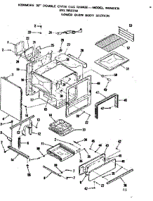Lower Body Section parts for Kenmore Range 911.7858310 (9117858310, 911 7858310) from AppliancePartsPros.com