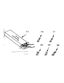 Wire Harness And Components parts for Kenmore Range 103.9707120 (1039707120, 103 9707120) from AppliancePartsPros.com