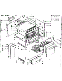 Body Section parts for Kenmore Range 119.7417620 (1197417620, 119 7417620) from AppliancePartsPros.com