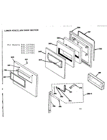 Lower Porcelain Door Section parts for Kenmore Range 850.4277001 (8504277001, 850 4277001) from AppliancePartsPros.com