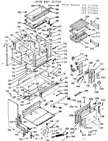 Upper Body Section parts for Kenmore Range 103.7737040 (1037737040, 103 7737040) from AppliancePartsPros.com
