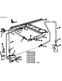 Burner Section parts for Kenmore Range 103.3076590 (1033076590, 103 3076590) from AppliancePartsPros.com