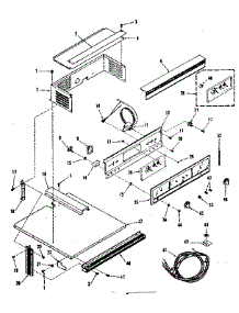 Control Panel Section parts for Kenmore Range 278.4228591 (2784228591, 278 4228591) from AppliancePartsPros.com