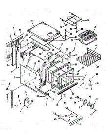 Lower Body Section parts for Kenmore Range 278.4418790 (2784418790, 278 4418790) from AppliancePartsPros.com