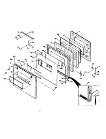 Porcelain Door parts for Kenmore Range 850.4247360 (8504247360, 850 4247360) from AppliancePartsPros.com
