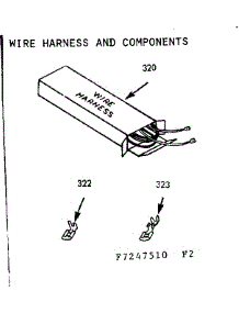 Wire Harness And Components parts for Kenmore Range 911.7247520 (9117247520, 911 7247520) from AppliancePartsPros.com