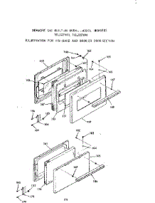 Visi Bake And Broiler Door Section parts for Kenmore Range 103.3227890 (1033227890, 103 3227890) from AppliancePartsPros.com
