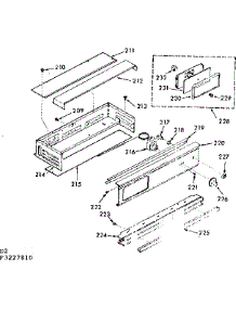 Control Panel Section parts for Kenmore Range 103.3227890 (1033227890, 103 3227890) from AppliancePartsPros.com
