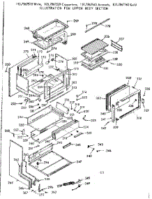 Upper Body Section parts for Kenmore Range 103.7867510 (1037867510, 103 7867510) from AppliancePartsPros.com
