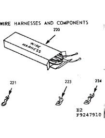 Wire Harnesses And Components parts for Kenmore Range 911.9247910 (9119247910, 911 9247910) from AppliancePartsPros.com