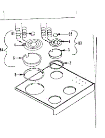 Cooktop parts for Kenmore Range 119.9446480 (1199446480, 119 9446480) from AppliancePartsPros.com
