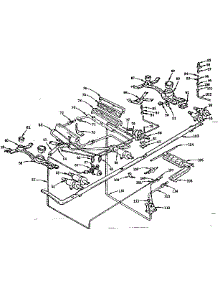 Burner Section parts for Kenmore Range 103.296011 (103296011, 103 296011) from AppliancePartsPros.com