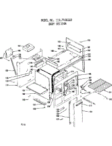 Body Section parts for Kenmore Range 119.7408210 (1197408210, 119 7408210) from AppliancePartsPros.com