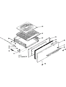 Broiler Section parts for Kenmore Range 119.7408210 (1197408210, 119 7408210) from AppliancePartsPros.com