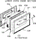 Lower Oven Door Section