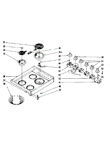 Main Top Section parts for Kenmore Range 103.9446740 (1039446740, 103 9446740) from AppliancePartsPros.com