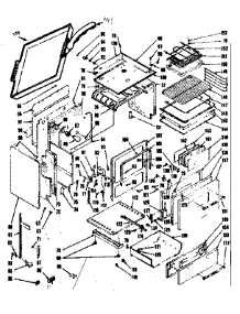 Body Section parts for Kenmore Range 103.9446740 (1039446740, 103 9446740) from AppliancePartsPros.com