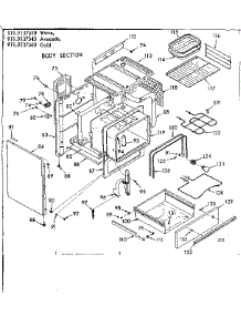 Body Section parts for Kenmore Range 911.9137540 (9119137540, 911 9137540) from AppliancePartsPros.com