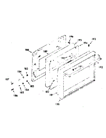 Full Glass Upper Oven And Lower Broiler Door parts for Kenmore Range 103.3247812 (1033247812, 103 3247812) from AppliancePartsPros.com