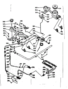 Burner Section parts for Kenmore Range 103.7406741 (1037406741, 103 7406741) from AppliancePartsPros.com