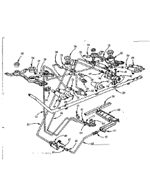 Burner Section parts for Kenmore Range 103.729622 (103729622, 103 729622) from AppliancePartsPros.com