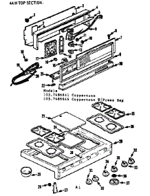 Main Top Section parts for Kenmore Range 103.7486641 (1037486641, 103 7486641) from AppliancePartsPros.com