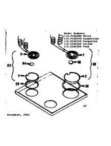 Main Top Section parts for Kenmore Range 119.9206500 (1199206500, 119 9206500) from AppliancePartsPros.com