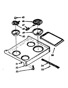 Main Top Section parts for Kenmore Range 103.9147220 (1039147220, 103 9147220) from AppliancePartsPros.com