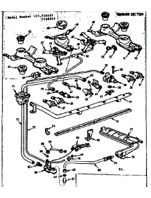 Burner Section parts for Kenmore Range 103.7166314 (1037166314, 103 7166314) from AppliancePartsPros.com