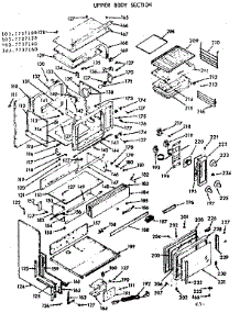Upper Body Section parts for Kenmore Range 103.7737140 (1037737140, 103 7737140) from AppliancePartsPros.com