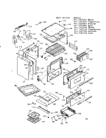 Body Section parts for Kenmore Range 911.7227460 (9117227460, 911 7227460) from AppliancePartsPros.com