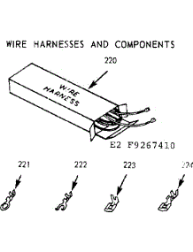 Wire Harnesses & Components parts for Kenmore Range 911.9277410 (9119277410, 911 9277410) from AppliancePartsPros.com
