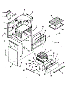 Illustration For Body Section parts for Kenmore Range 911.7128610 (9117128610, 911 7128610) from AppliancePartsPros.com
