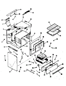 Body Section parts for Kenmore Range 911.6148610 (9116148610, 911 6148610) from AppliancePartsPros.com