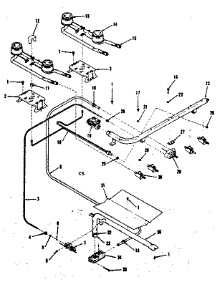 Burner Section parts for Kenmore Range 911.6148610 (9116148610, 911 6148610) from AppliancePartsPros.com