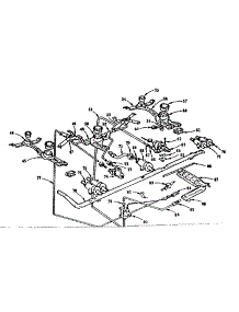 Burner Section parts for Kenmore Range 103.293011 (103293011, 103 293011) from AppliancePartsPros.com