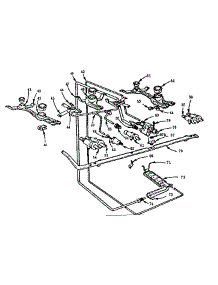 Burner Section parts for Kenmore Range 103.731610 (103731610, 103 731610) from AppliancePartsPros.com